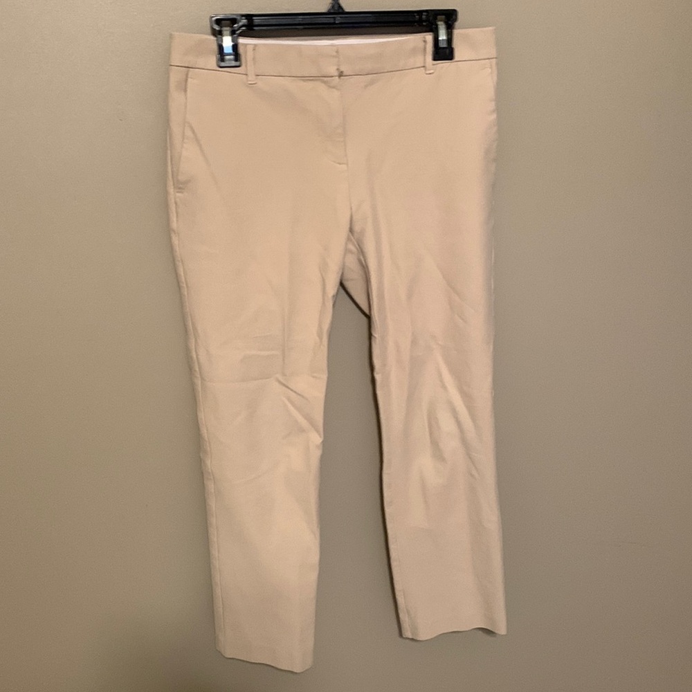 Ann Taylor khaki straight ankle pant. Size 4